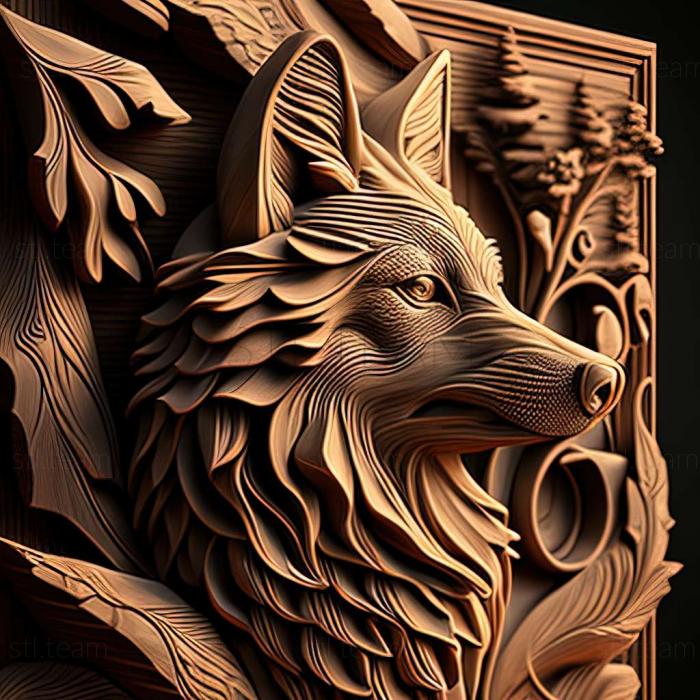 3D model wolve (STL)